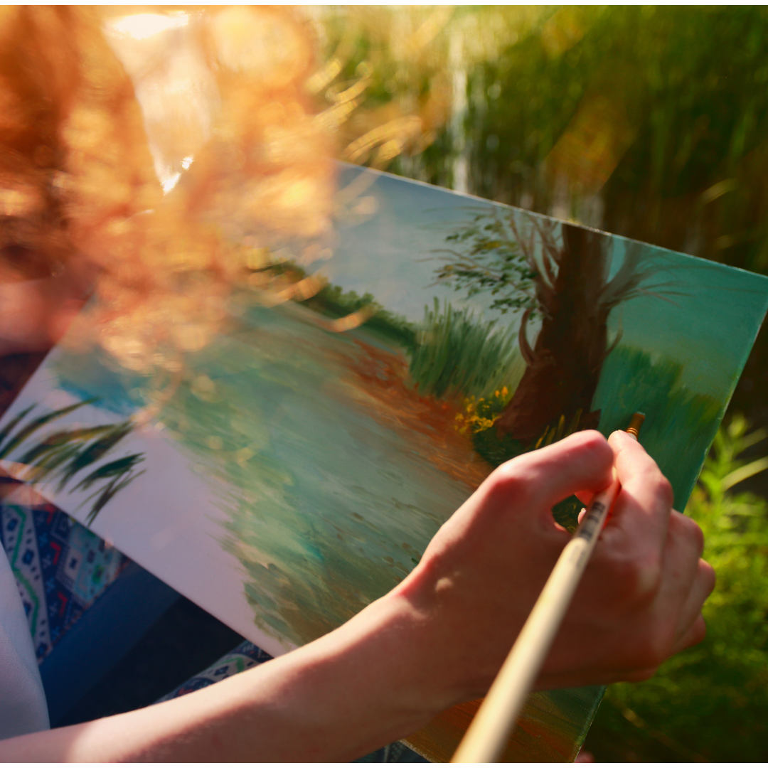 Plein Air Painting On Canvas Anderson Museum Of Art