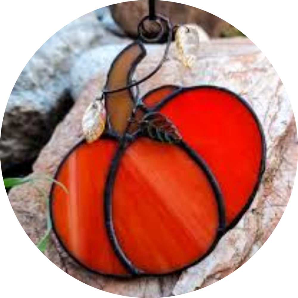 Stained Glass Pumpkin