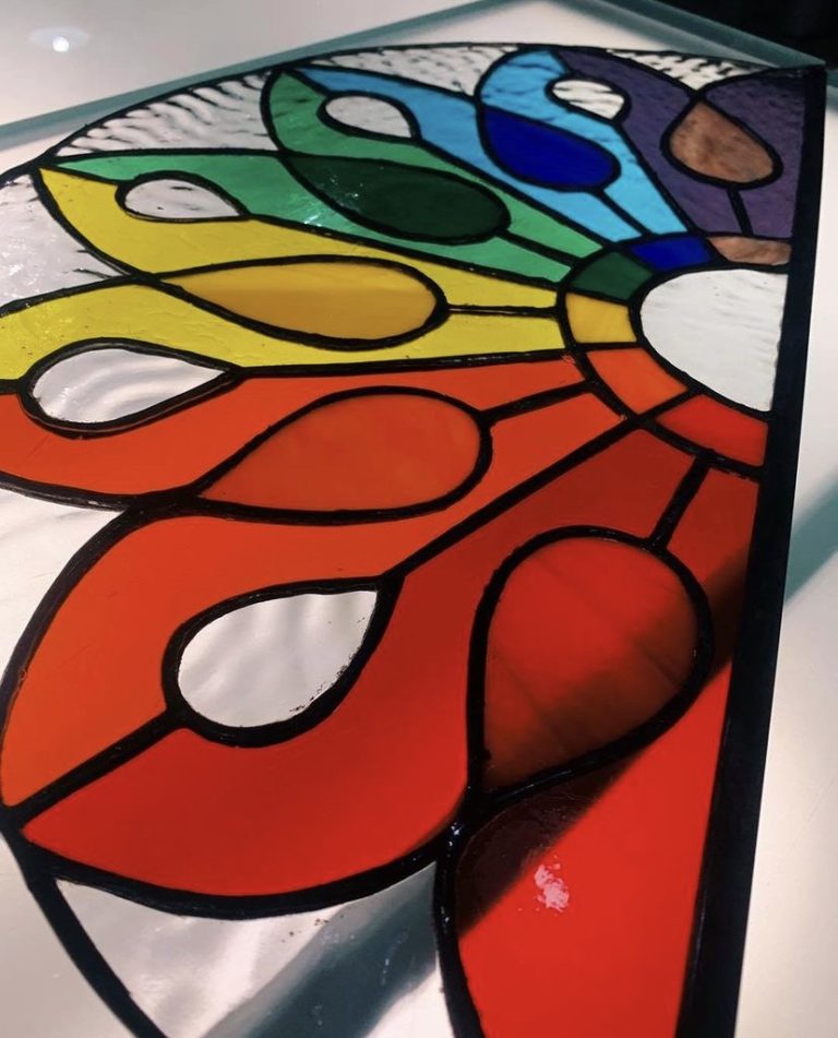 Group stained glass class anderson museum of art