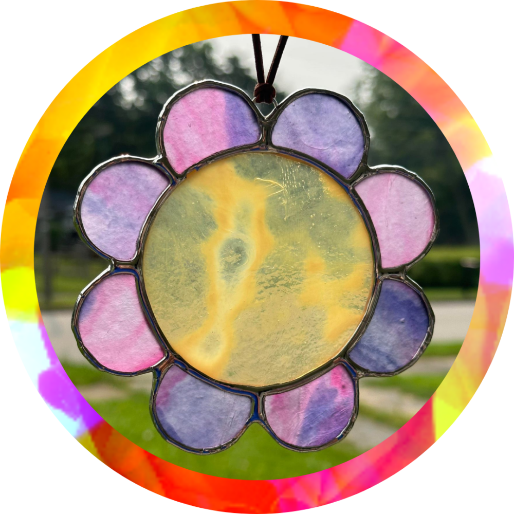 Beginners Stained Glass Flower