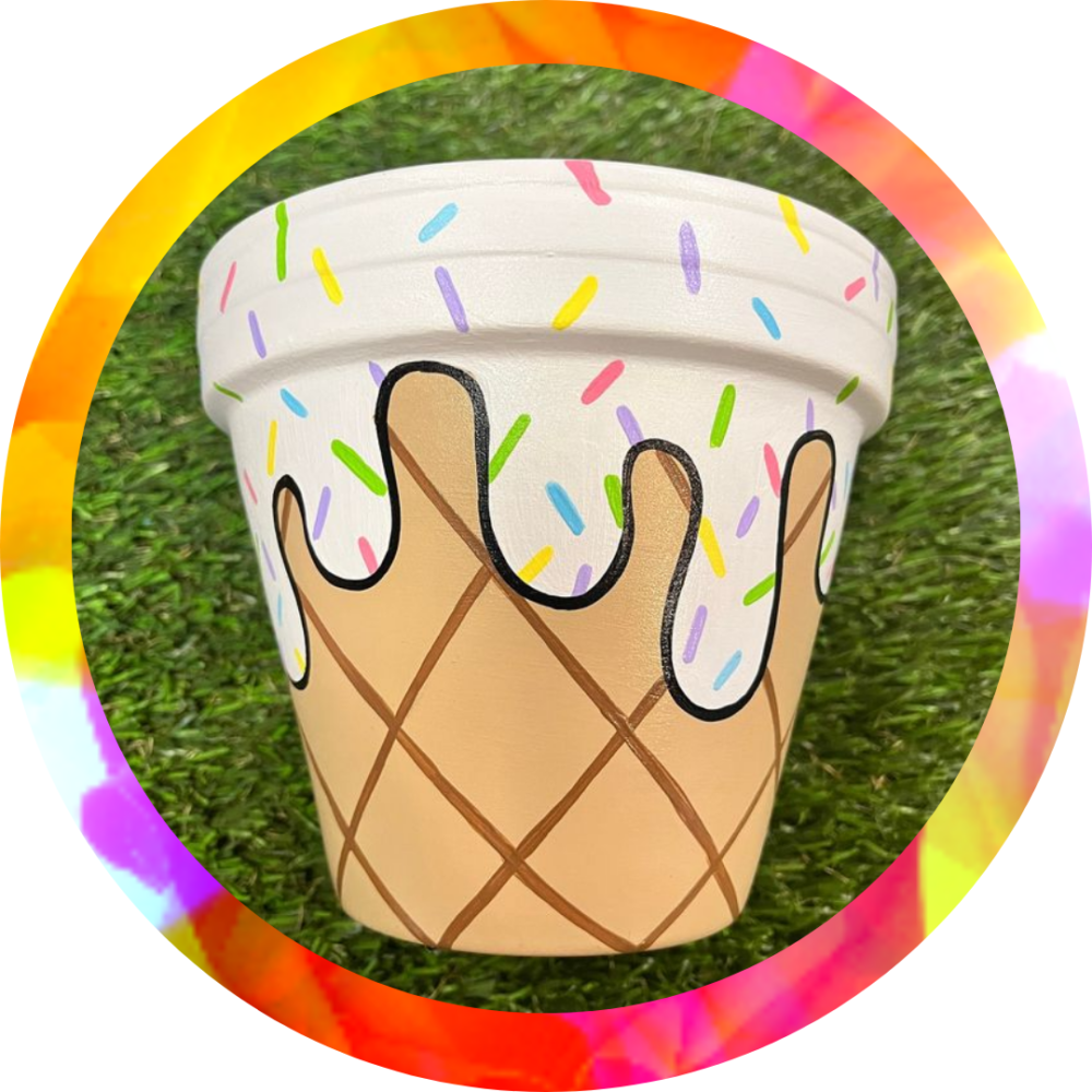 Ice Cream Cone Planter