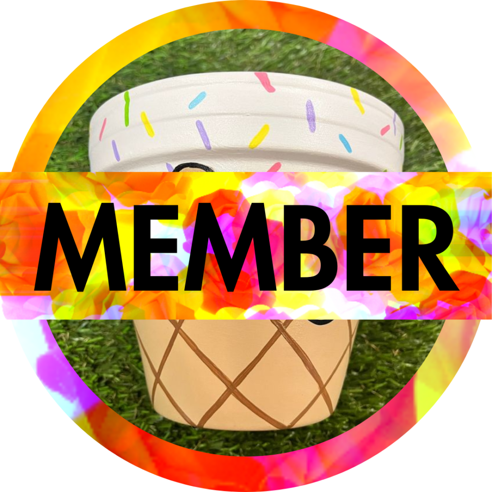 Member Ice Cream Cone Planter